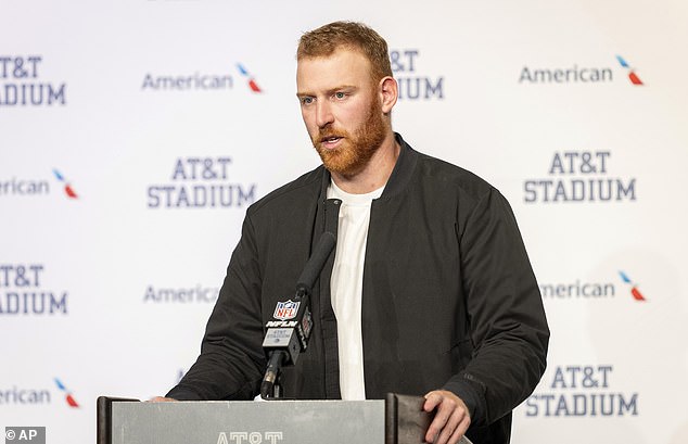 Dallas Cowboys QB Cooper Rush was listed on this week's injury report with a neck ailment