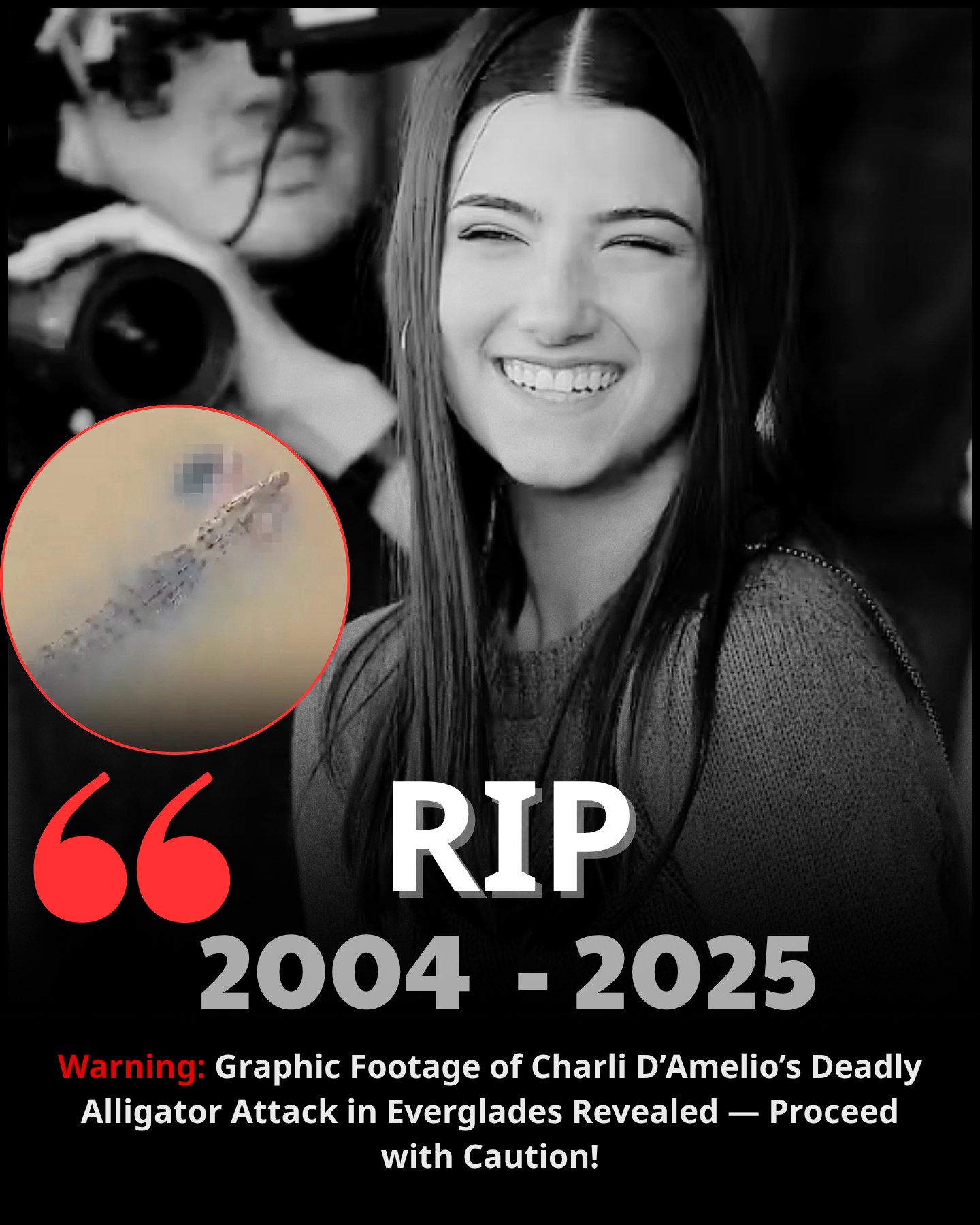 SHOCKING VIDEO Charli D’Amelio’s Fatal Alligator Attack in Everglades